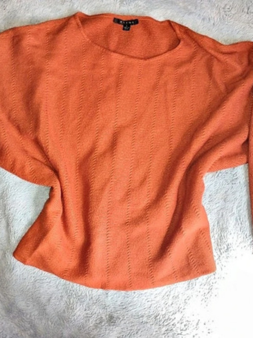 Cyrus Orange Crew Neck Sweater